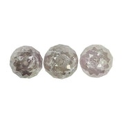 3 Carat Gray Faceted Diamond Beads Lot