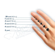 3.20 To 4.90 Mm Round Shape Real Black Diamond