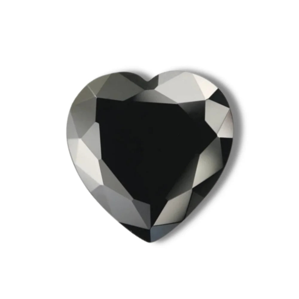 1 To 5 Ct Heart Shape Loose Black Diamonds