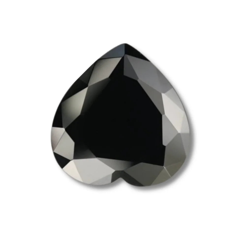 1 To 5 Ct Heart Shape Loose Black Diamonds