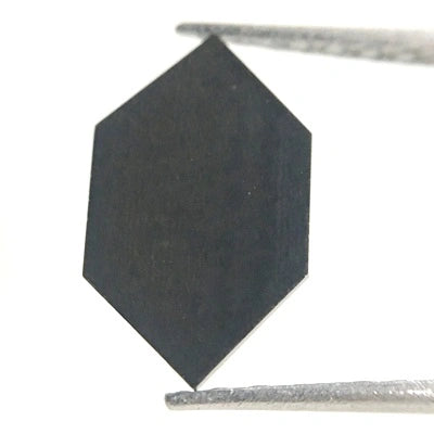 1 To 3 Carat Elongated Hexagon Diamond Loose Black Diamonds