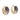 1.40 Carat Pave Setting White And Black Diamond Huggie Earrings In Rose Gold