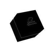 1.30 Carat Black Diamond Stud Earrings Round Shape Minimal Basket Set Design