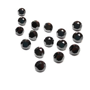 1 Carat Round Cut Natural Black Diamond Lot