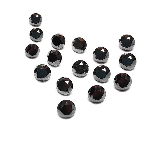 1 Carat Round Cut Diamond Natural Black Diamonds Lot