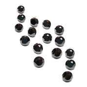 1 Carat Round Cut Natural Black Diamond Lot