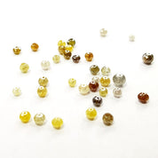 3 Carat Mixed Color Faceted Diamond Beads Lot