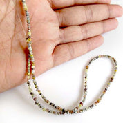 18 Inch Mixed Color Rough Diamond Beads