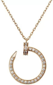 0.50 Ct Round Shaped Channel Set Lab Diamond Pendant 18K Yellow Gold Natural Diamond