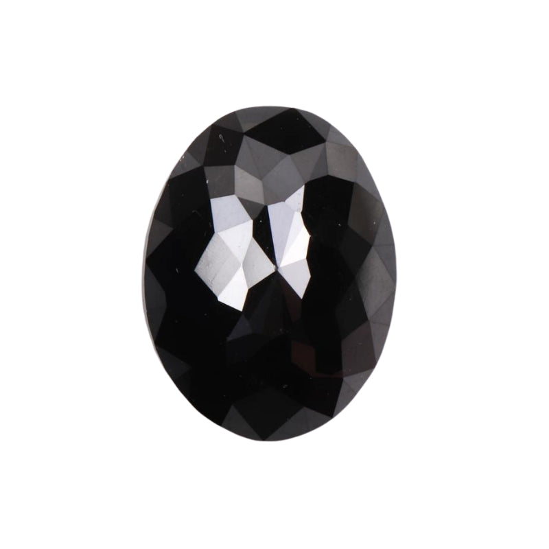 8 X 6 Mm Rose Cut Oval Diamond Loose Black Diamonds