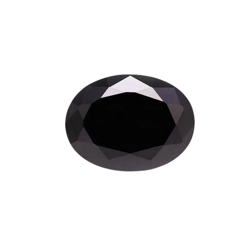 7x5 MM Oval Cut Fancy Black Diamond Stone