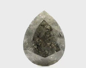 2 Carat Pear Shape Salt and Pepper Diamond