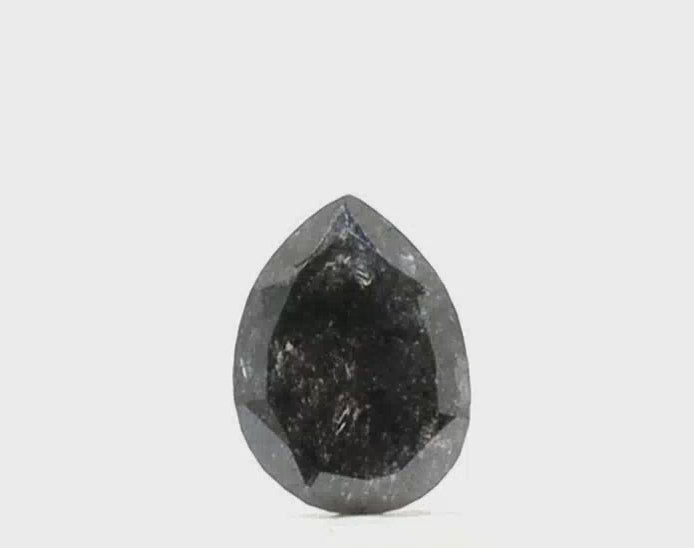 0.50 Carat Pear Shape Salt and Pepper Diamond
