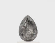 0.82 Ct Pear Shape Salt and Pepper Diamond