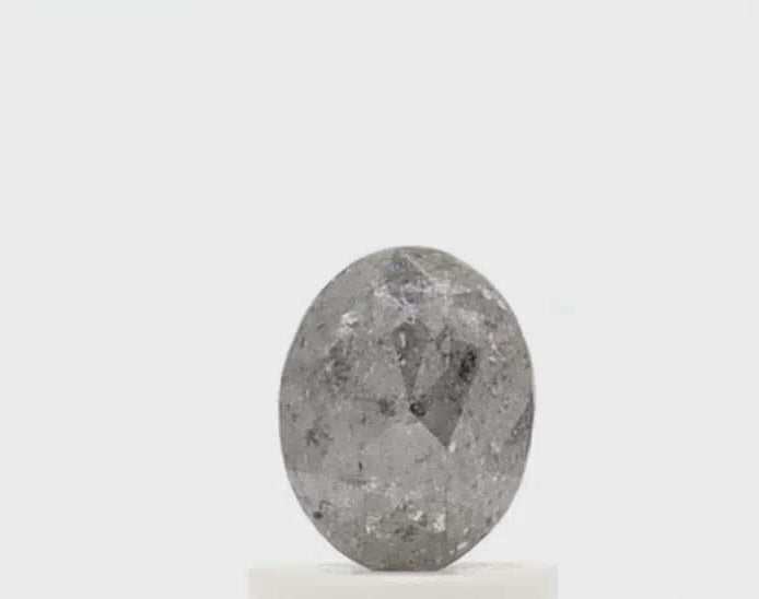 1 Ct Oval Cut Salt and Pepper Diamond