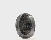 1.42 Ct Oval Cut Salt And Pepper Diamond