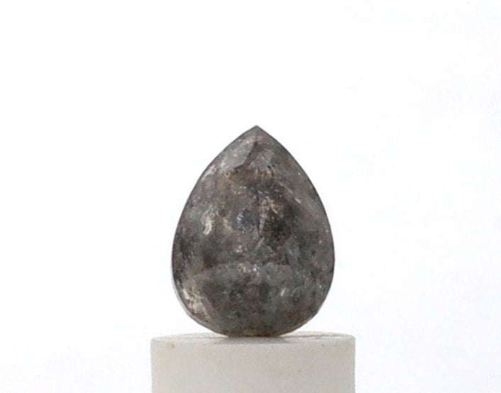 0.83 Carat Pear Shape Salt and Pepper Diamond
