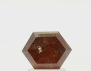 1.65 Ct Hexagon Shape Salt and Pepper Diamond