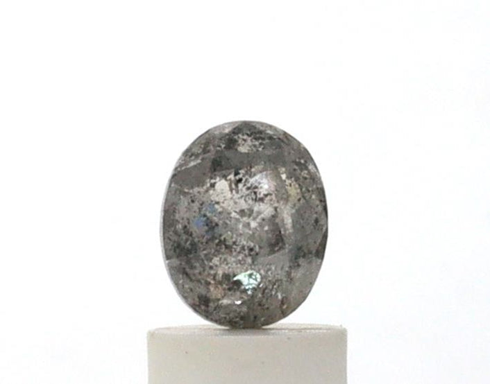 1.01 Carat Oval Shape Salt & Pepper Diamond