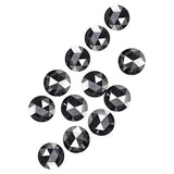 2.60 MM To 3.00 MM Rose Cut Loose Black Diamonds Lot