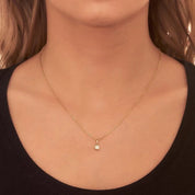 0.50 Carat Round Shaped Solitaire Lab Diamond Pendant