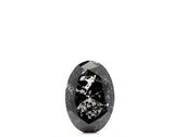 0.50 Ct Oval Cut Salt and Pepper Diamond