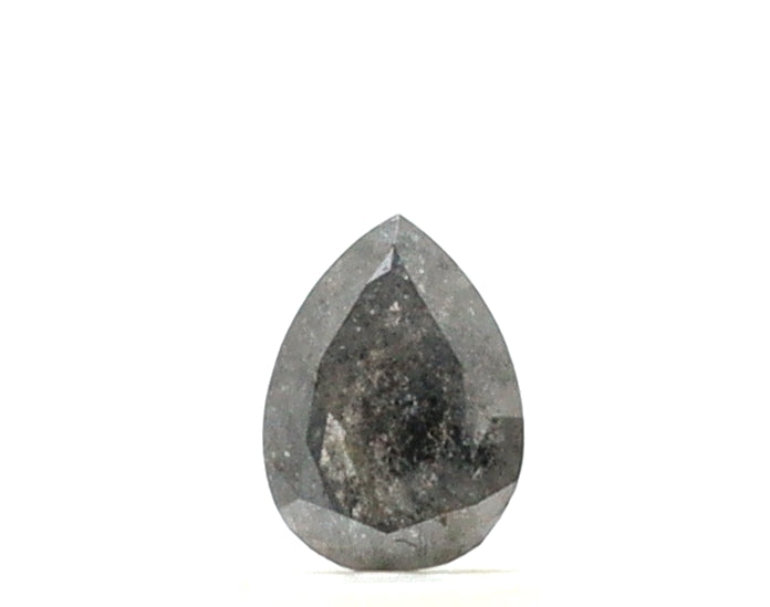 0.50 Carat Pear Cut Salt and Pepper Diamond