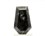 1.66ct Coffin Shape Salt and Pepper Diamond