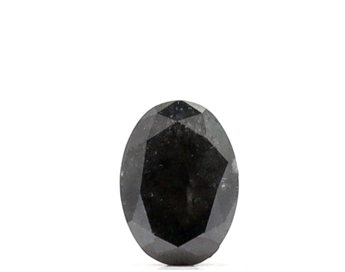 1 CT Oval Cut Salt and Pepper Diamond