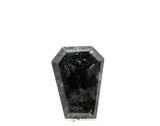 0.50 Carat Coffin Shape Salt and Pepper Diamond