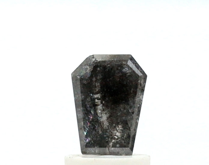 0.85 Carat Coffin Shape Salt and Pepper Diamond