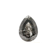 0.70 Ct Pear Shape Salt and Pepper Diamond