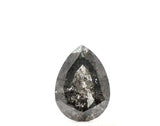 0.70 Ct Pear Shape Salt and Pepper Diamond