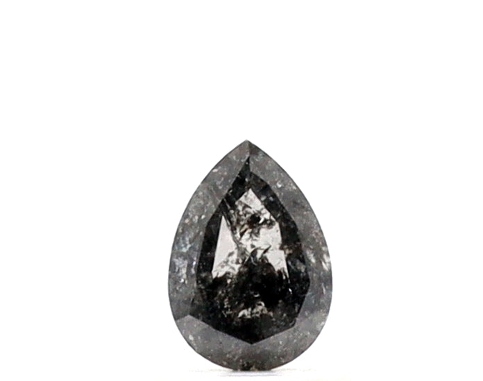 0.50 Ct Pear Cut Salt and Pepper Diamond