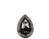 0.50 Ct Pear Cut Salt and Pepper Diamond