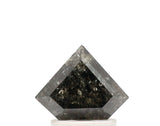 1.57 Ct Shield Cut Salt and Pepper Diamond