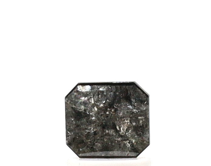 0.80 Ct Radiant Cut Salt and Pepper Diamond