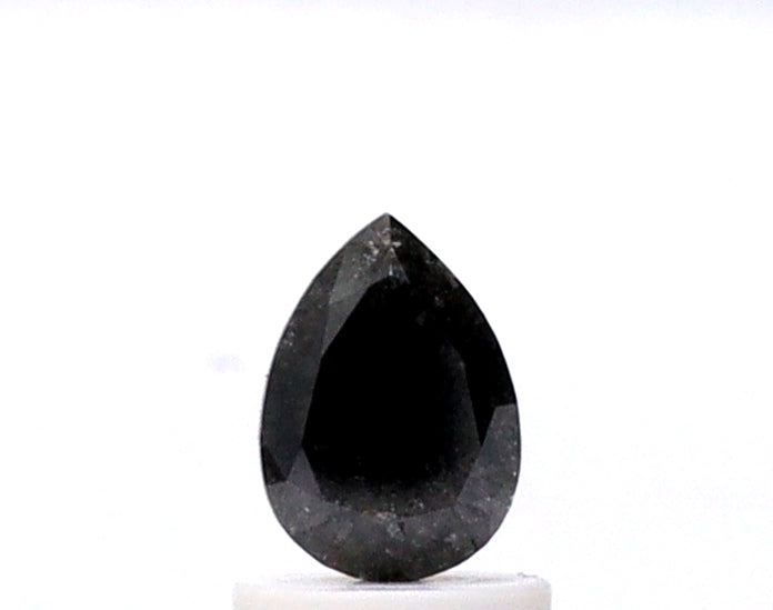 0.80 Ct Pear Shape Salt and Pepper Diamond