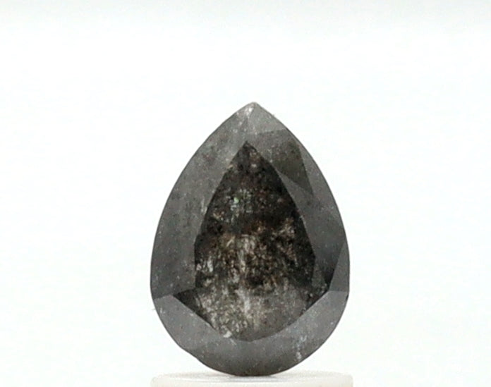 1 Ct Pear Shape Salt and Pepper Diamond