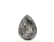 0.80 Ct Pear Shape Salt and Pepper Diamond