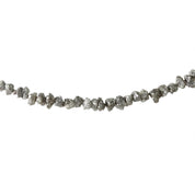 7 Inch Gray Uncut Diamond Beads