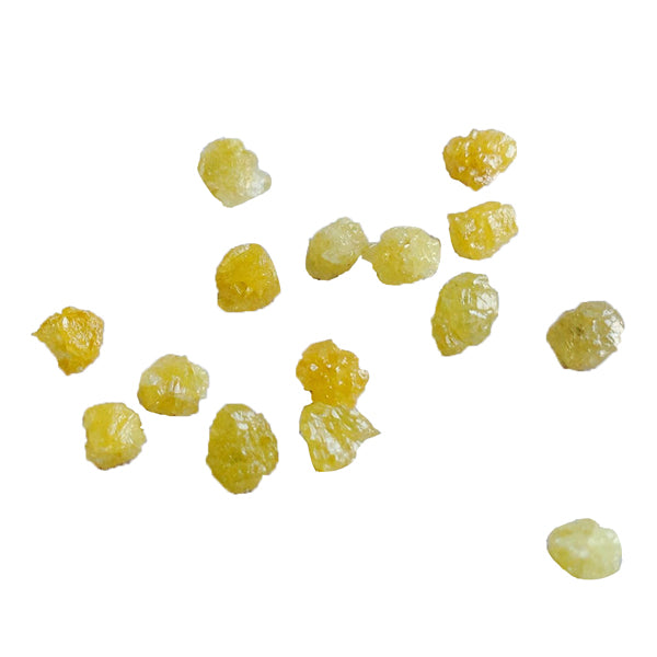 3 Carat Yellow Rough Diamond Beads